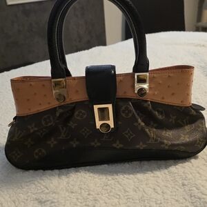 Elegant Black and Brown Satchel